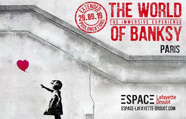 La puissante exposition The World of Banksy s’affiche à l’Espace Lafayette Drouot jusqu’à fin décembre 2020!