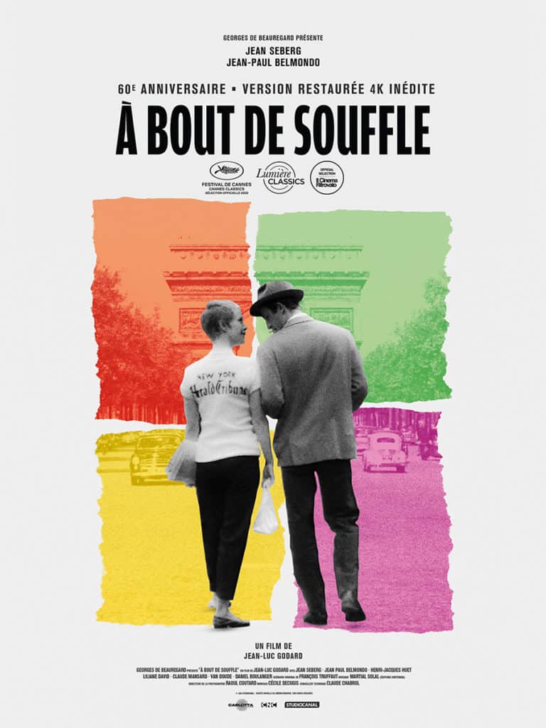 A bout de Souffle, le chef d’oeuvre de Jean-Luc Godard au cinéma le 28 octobre pour la première fois en version restaurée 4K