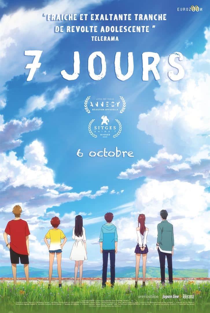 7 jours, un manga animé plein de bons sentiments à découvrir le 6 octobre en salles