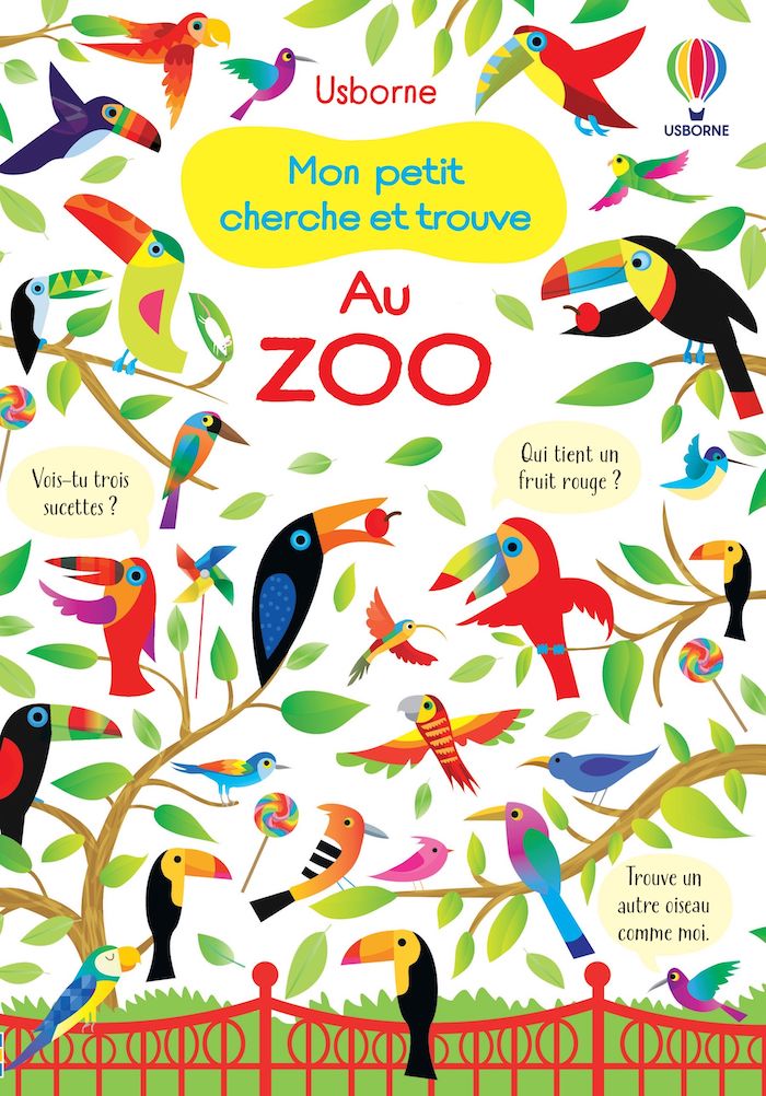 Au zoo, Mon petit cherche et trouve (Editions Usborne)￼