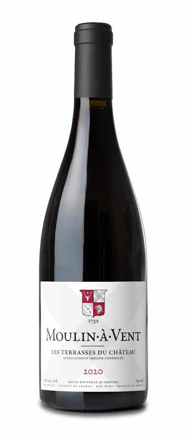 Un vin à découvrir absolument chez Monoprix, le Moulin à vent Les Terrasses du château millésime 2020, au prix de 14,50 euros