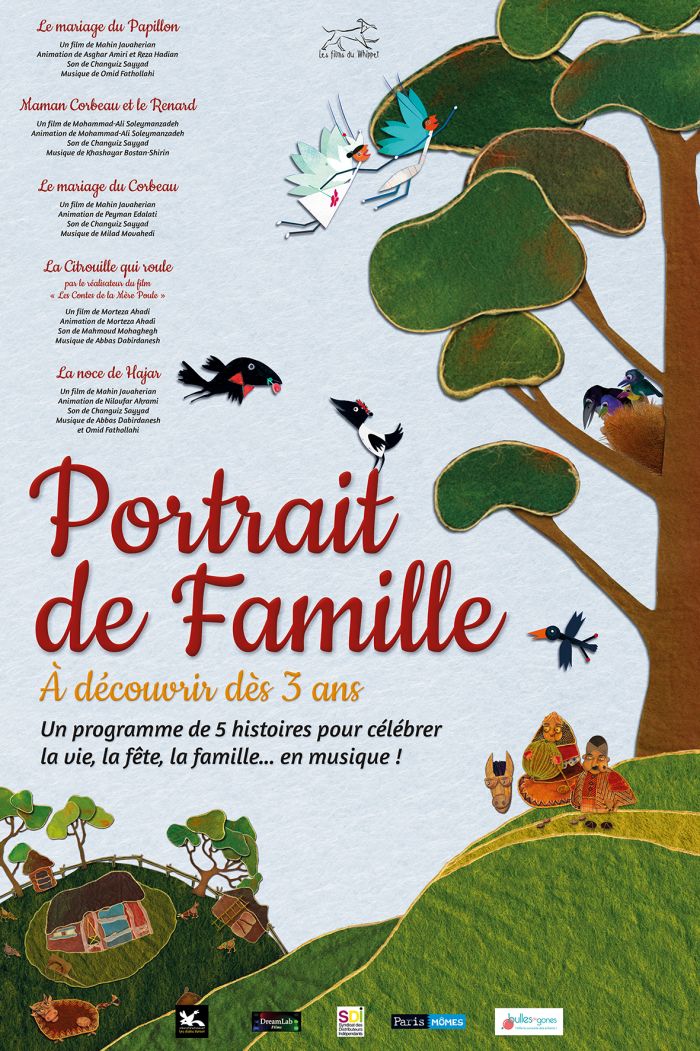 Portrait de famille, Un programme de 5 histoires pour célébrer la vie et la famille en musique, en salle le 12 avril