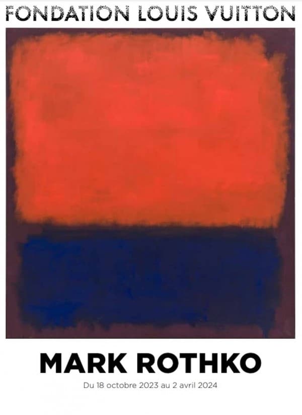 Une exposition Mark Rothko à découvrir à la Fondation Louis Vuitton jusqu’au 2 avril 2024
