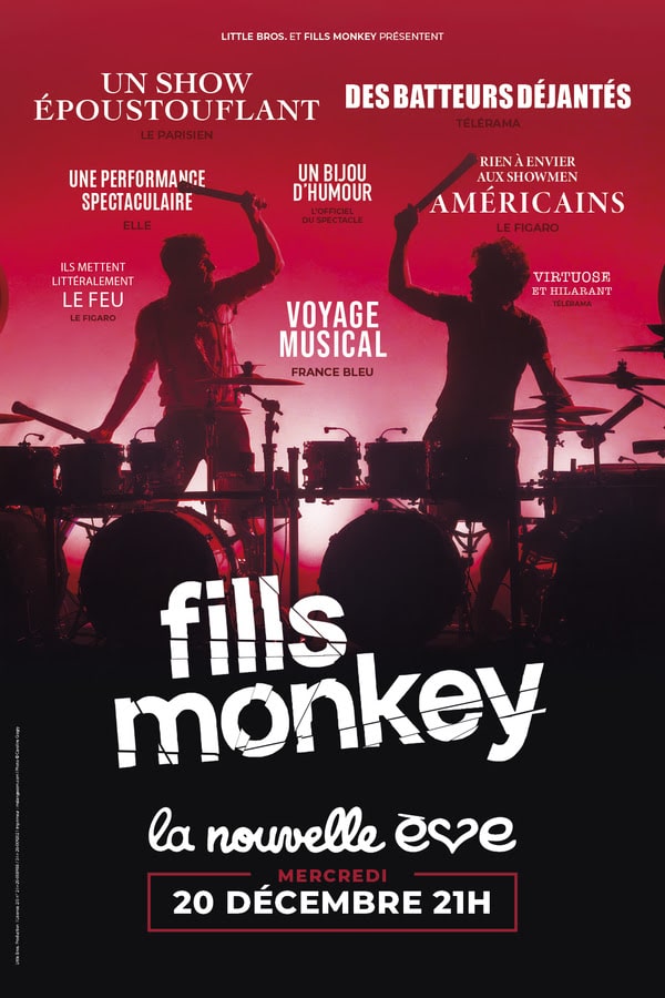 Un concert pétaradant des 2 amis des Fills Monkey à la Nouvelle Eve le 20 décembre