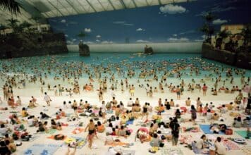 Le monde brûle, la glace fond, mais le buffet reste ouvert...dans la focale de Martin Parr