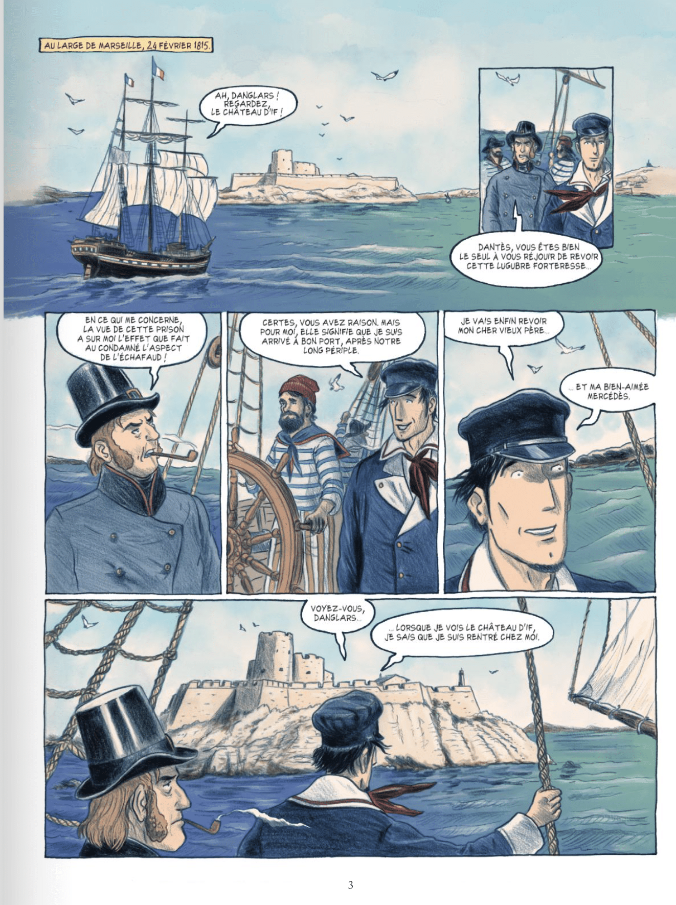 Planche extrait Le Comte de Monte-Cristo édition prestige