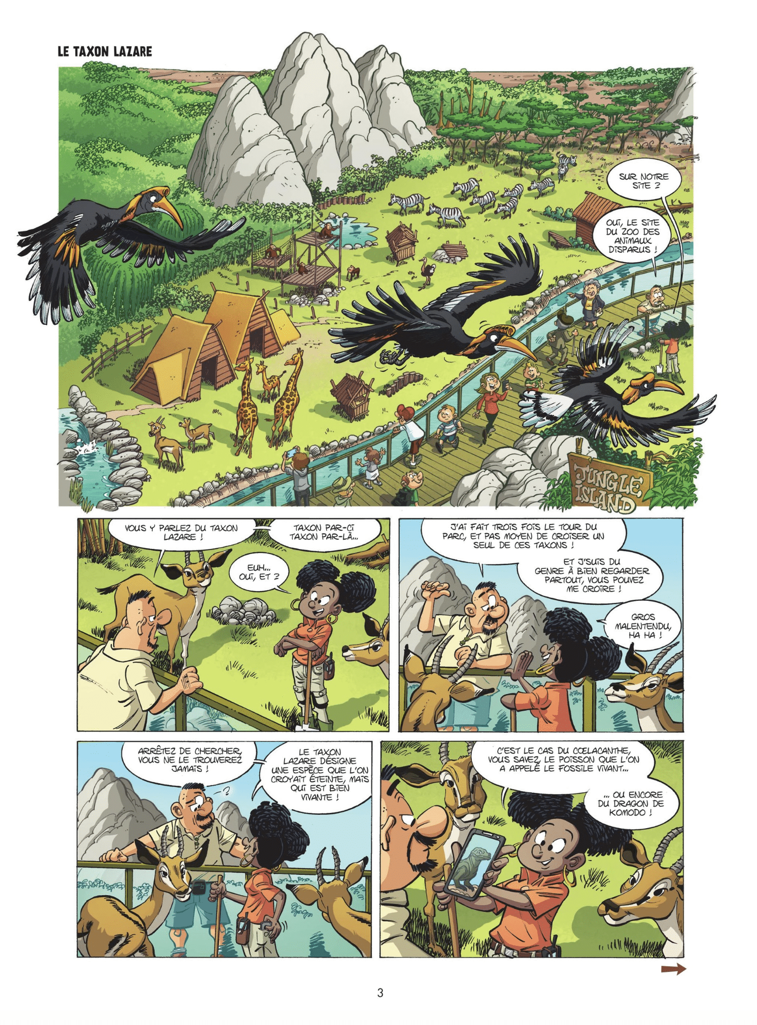 Planche Le Zoo des Animaux Disparus Tome 7