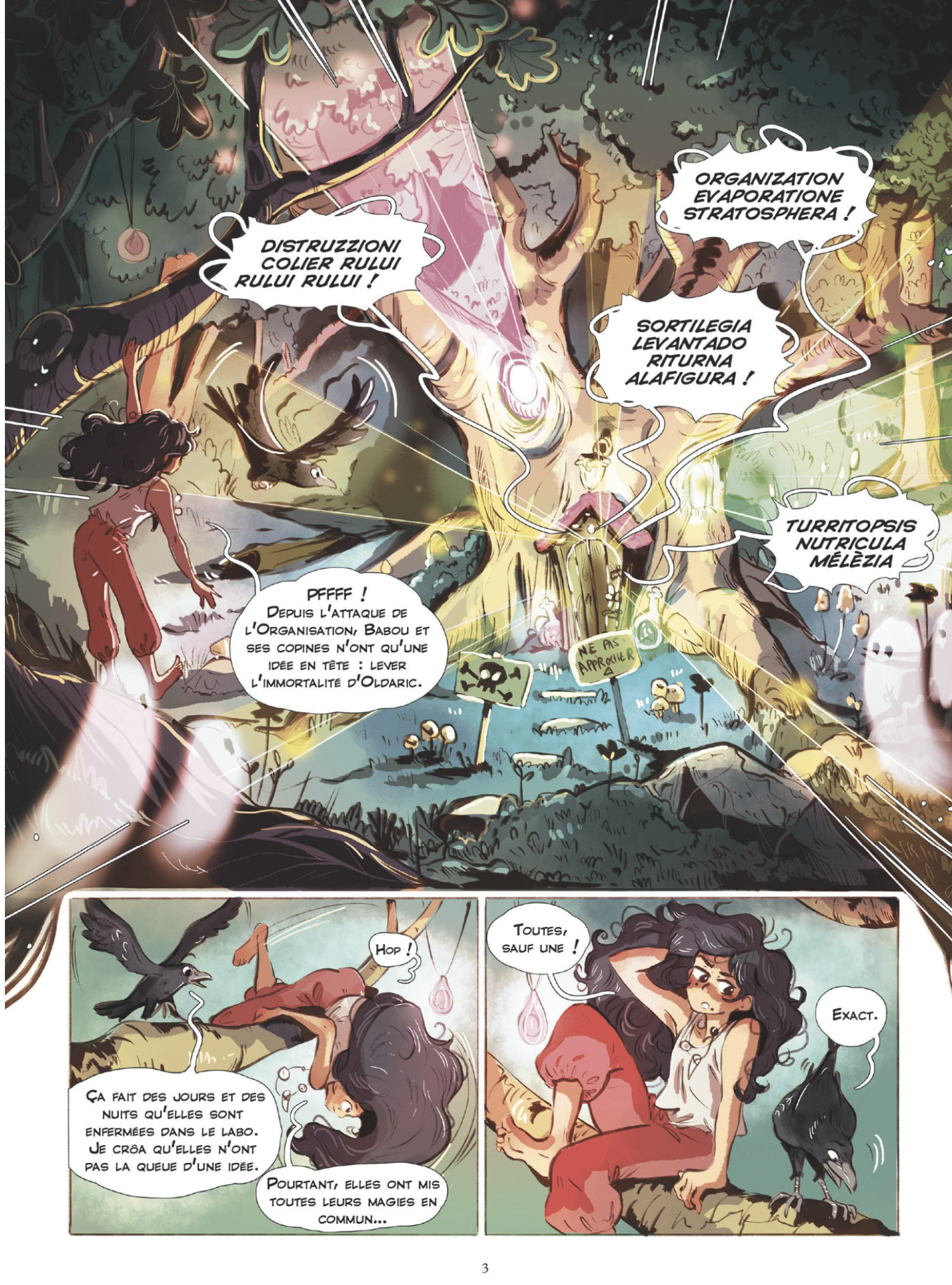 Planche intérieure – Les Sortilèges de Zora Tome 6 Les Deux Passages (Vents d'Ouest)