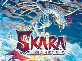 Couverture de Skara, Chasseuse de Monstres - Tome 2 : La Citadelle de Jomsborg de Jérôme Le Gris & Letizia Depedri (Glénat)