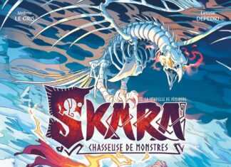 Couverture de Skara, Chasseuse de Monstres - Tome 2 : La Citadelle de Jomsborg de Jérôme Le Gris & Letizia Depedri (Glénat)
