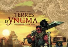 Couverture Terres d’Ynuma T3 L’Honorable juge Wonq Nicolas Jarry Jean-Paul Bordier Soleil