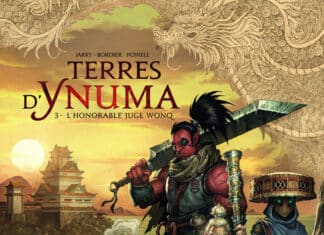 Couverture Terres d’Ynuma T3 L’Honorable juge Wonq Nicolas Jarry Jean-Paul Bordier Soleil