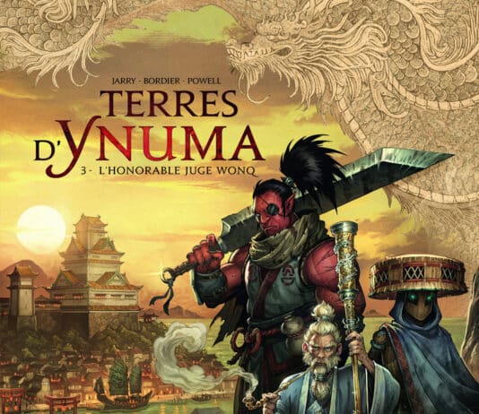 Couverture Terres d’Ynuma T3 L’Honorable juge Wonq Nicolas Jarry Jean-Paul Bordier Soleil