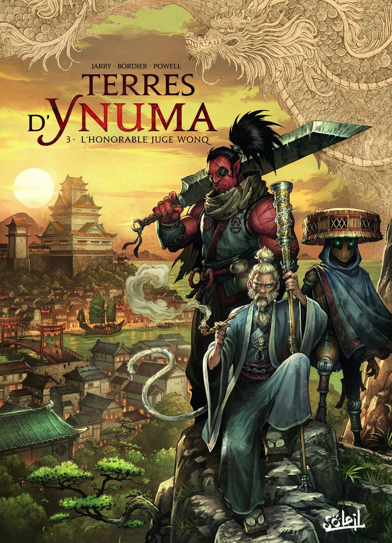 Couverture Terres d'Ynuma T3 L'Honorable juge Wonq Jarry Bordier Soleil