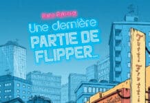 Couverture de Une dernière partie de flipper par Rune Ryberg, éditions Aventuriers d’Ailleurs