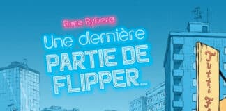 Couverture de Une dernière partie de flipper par Rune Ryberg, éditions Aventuriers d’Ailleurs