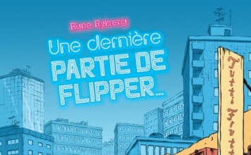 Couverture de Une dernière partie de flipper par Rune Ryberg, éditions Aventuriers d’Ailleurs