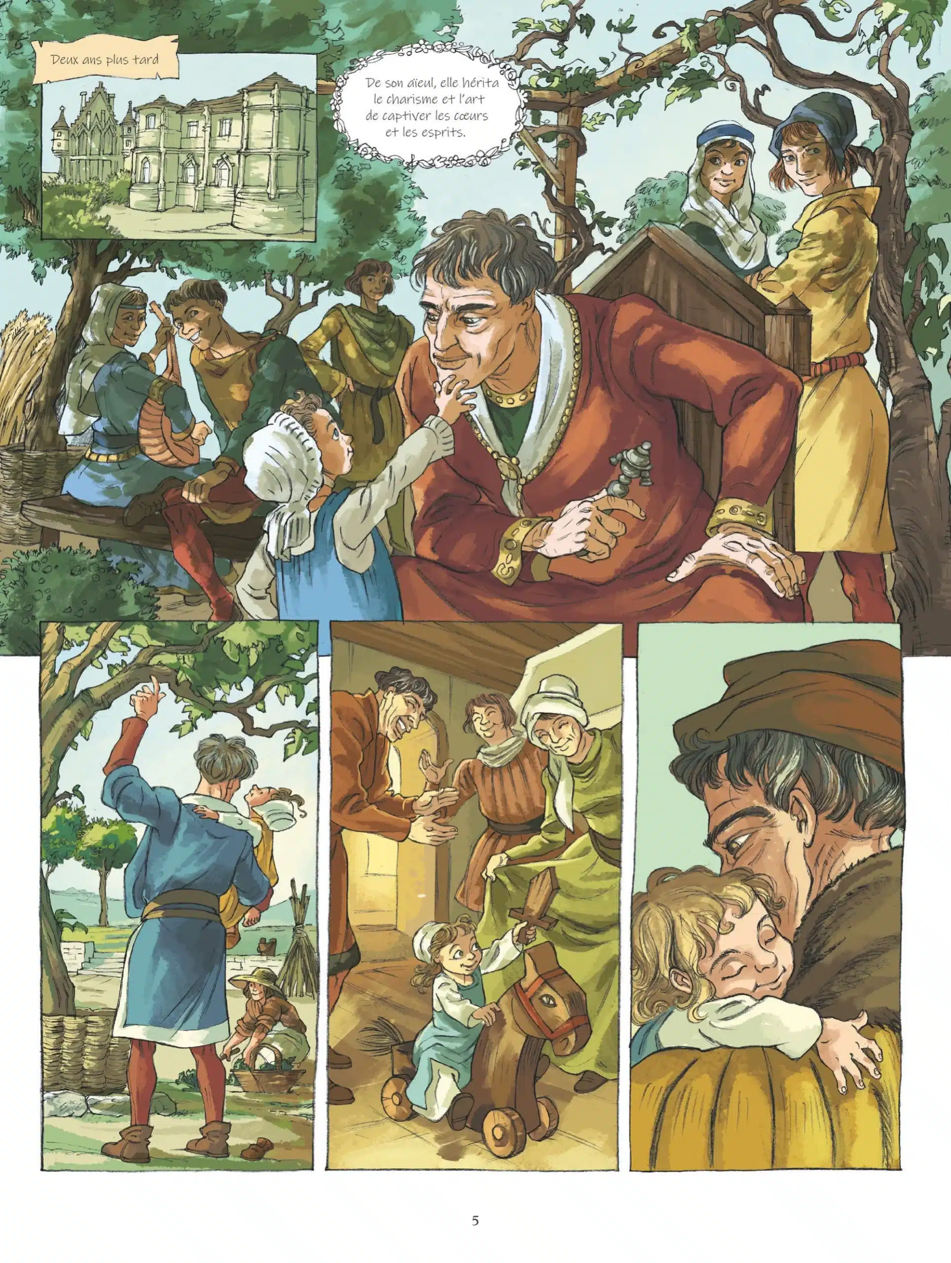 Planche Aliénor d'Aquitaine Une reine à Fontevraud Izabo Isa Python Glénat