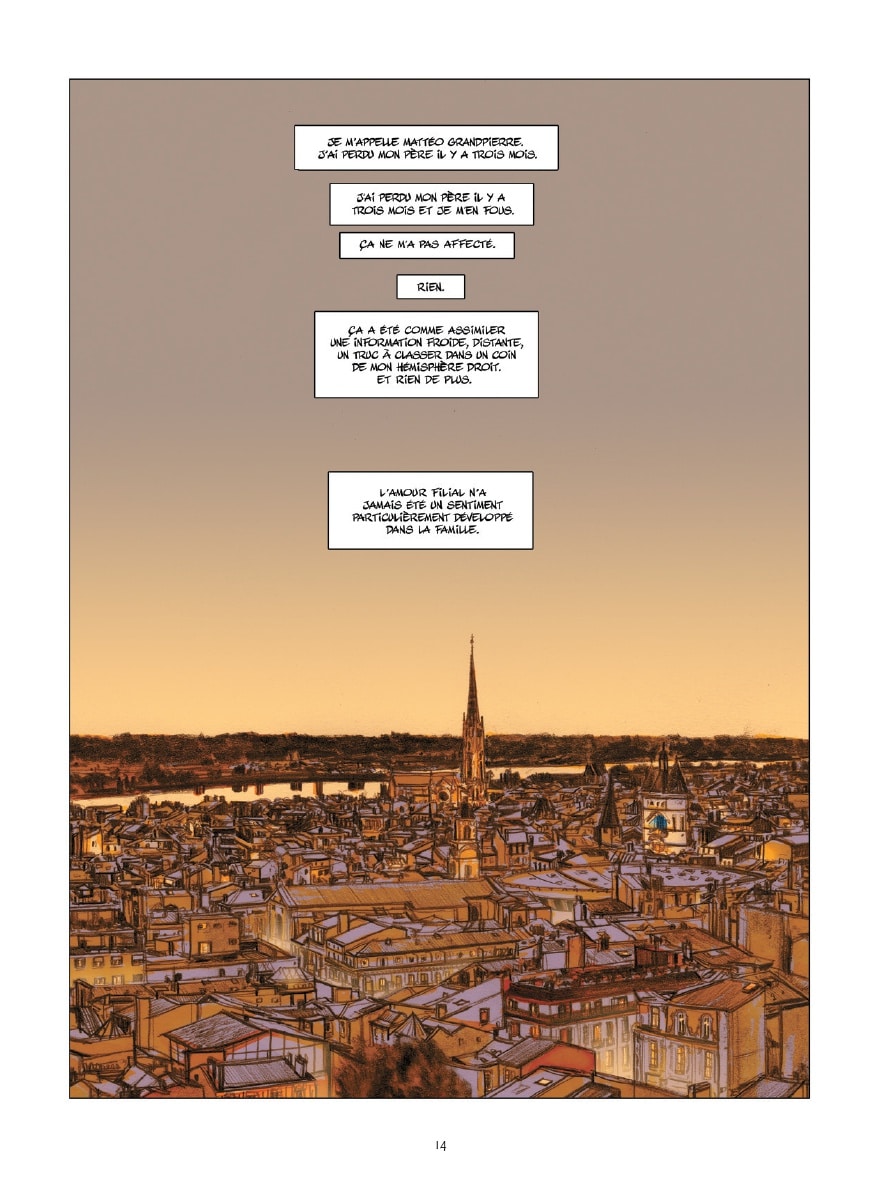 Les Adieux ne durent jamais - intérieur planche maison du père Saint-Jean-de-Luz Mattéo - dessin Laurent Bonneau