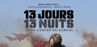 Couverture — [BD] 13 jours, 13 nuits dans l'enfer de Kaboul, de Jean-Claude Bartoll & Renato Arlem, d'après Mohamed Bida (Delcourt)