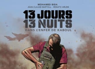 Couverture — [BD] 13 jours, 13 nuits dans l'enfer de Kaboul, de Jean-Claude Bartoll & Renato Arlem, d'après Mohamed Bida (Delcourt)
