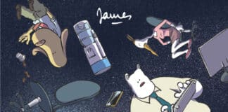 Couverture Dans l'Open Space tout le monde vous entendra crier James Delcourt