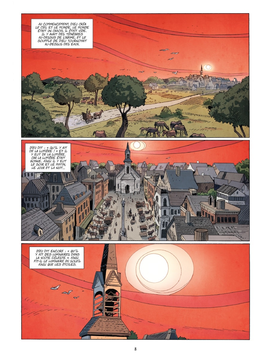 Planche intérieure Ezechiel T1 Le Pays de la nuit Rodolphe Ramon Marcos Delcourt