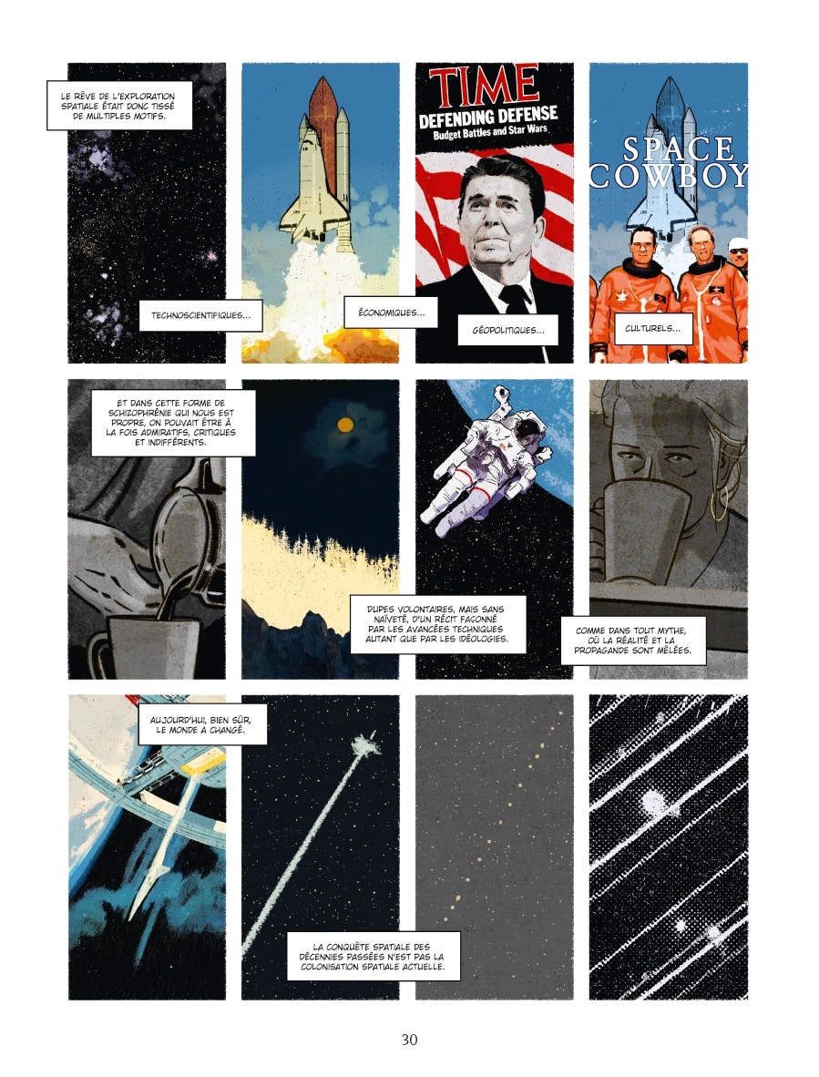 Planche intérieure Land Chroniques de la colonisation spatiale Dubuquoy Squarzoni Delcourt