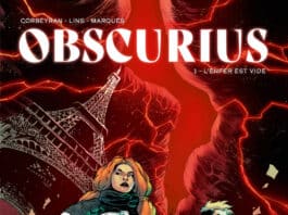 Couverture — [BD] Obscurius T1 – Lucy, de Corbeyran & Alex Lins (Soleil)