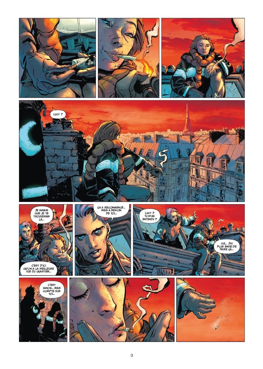 Planche intérieure Obscurius T01 Lucy Corbeyran Alex Lins Soleil
