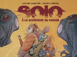 Couverture Solo À la recherche du pardon Oscar Martin Pedro Perez Valiente Delcourt