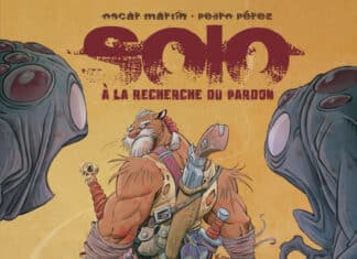 Couverture Solo À la recherche du pardon Oscar Martin Pedro Perez Valiente Delcourt