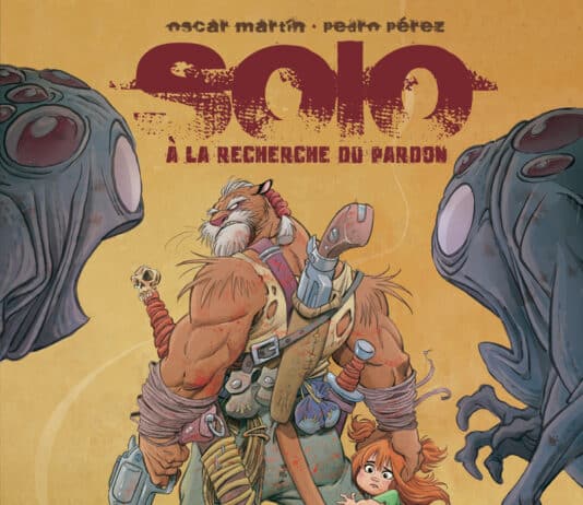 Couverture Solo À la recherche du pardon Oscar Martin Pedro Perez Valiente Delcourt