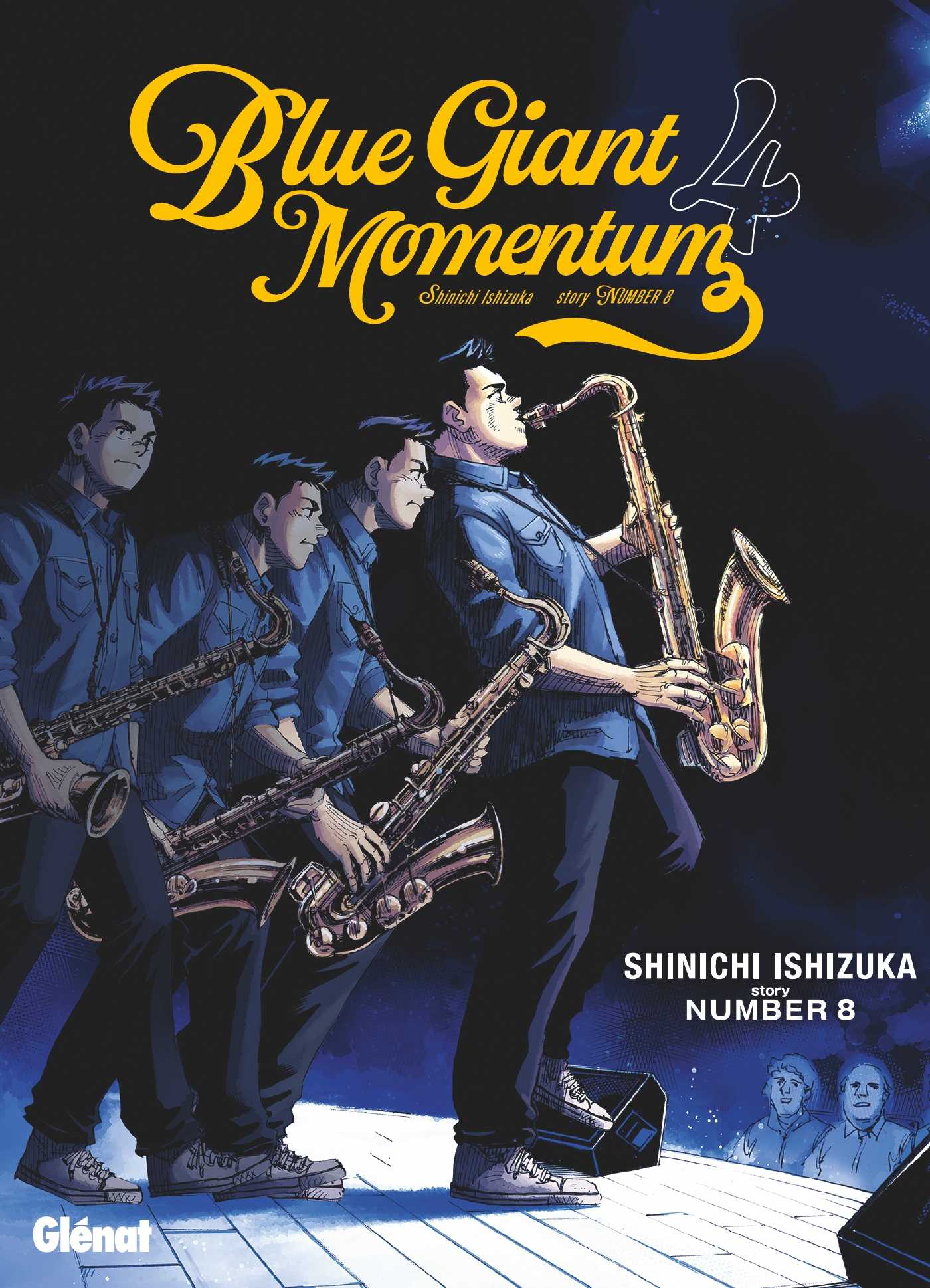 Couverture Blue Giant Momentum tome 4 Ishizuka Number 8 Glénat