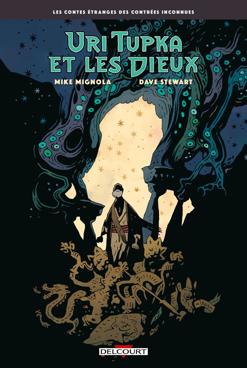 Couverture Uri Tupka et les dieux Mike Mignola Dave Stewart Delcourt