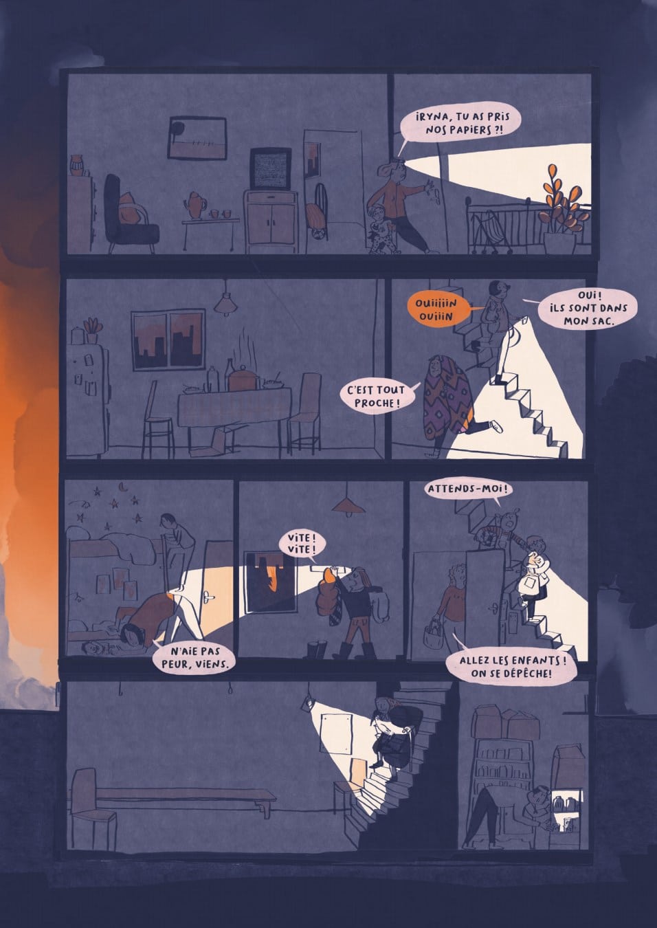 Planche intérieure Femmes en guerre Mathilde Lemiesle Glénat