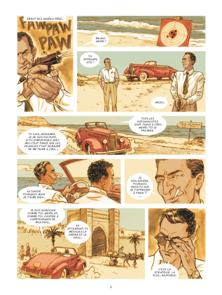 Planche intérieure Guerres Secrètes T3 La Vérité sur Ben Barka Richelle Wachs Glénat