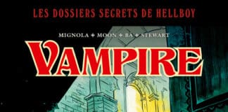 Couverture Les Dossiers secrets de Hellboy Vampire Mignola Bá Moon Delcourt