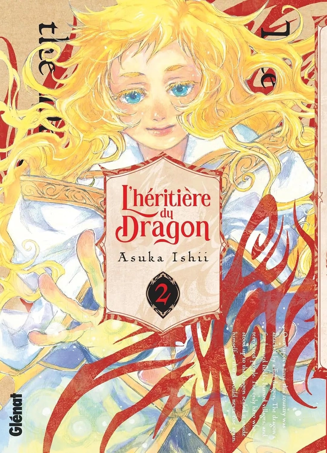 Couverture L'Héritière du dragon T2 Asuka Ishii Glénat Manga