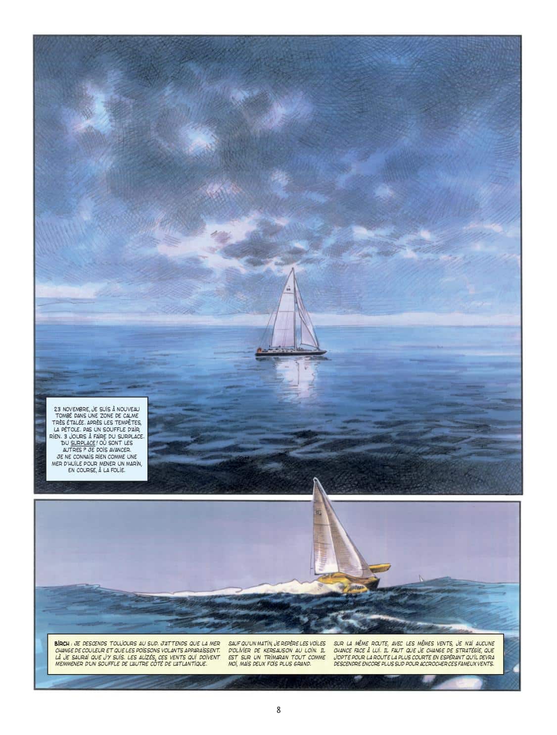 Planche intérieure La Route du Rhum Chenet Garreta Delcourt