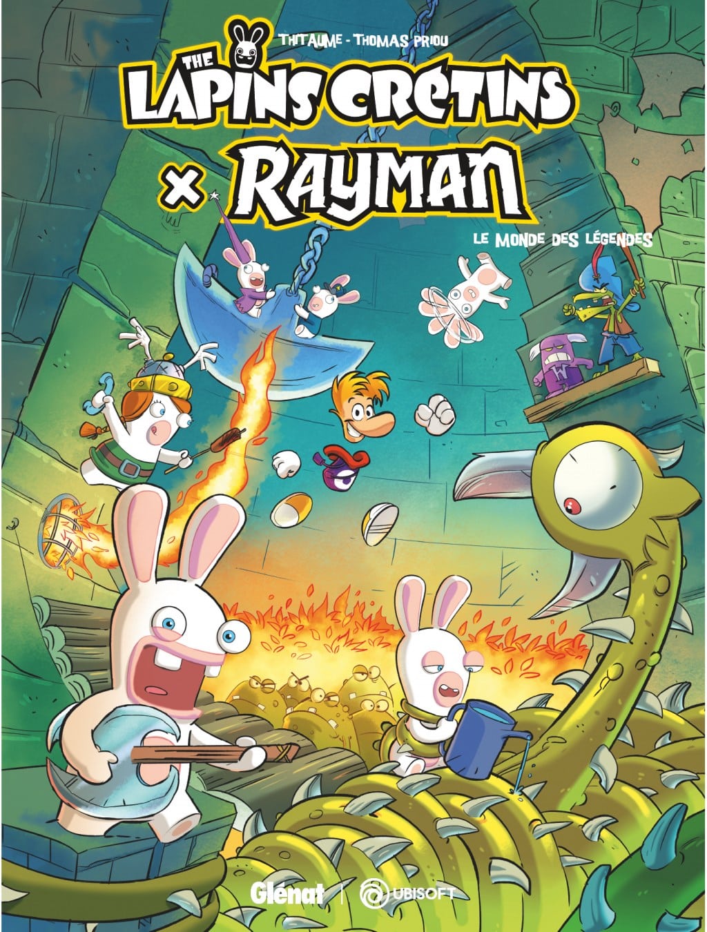 Couverture The Lapins Crétins X Rayman Thitaume Priou Glénat