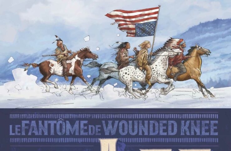 Couverture Lee Horn Le Fantôme de Wounded Knee Thirault Mezzomo Glénat