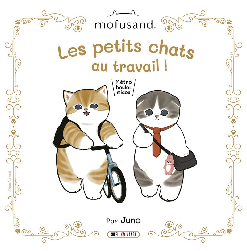 Couverture Mofusand Petits chats au travail Juno Soleil Manga