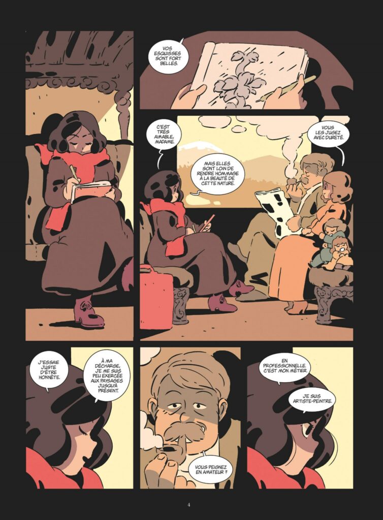Planche intérieure Portraits de Persil Deveney Sassine Glénat