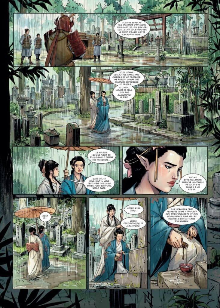 Planche intérieure Terres d'Ynuma T4 Les Noces écarlates Jarry Savarese Soleil