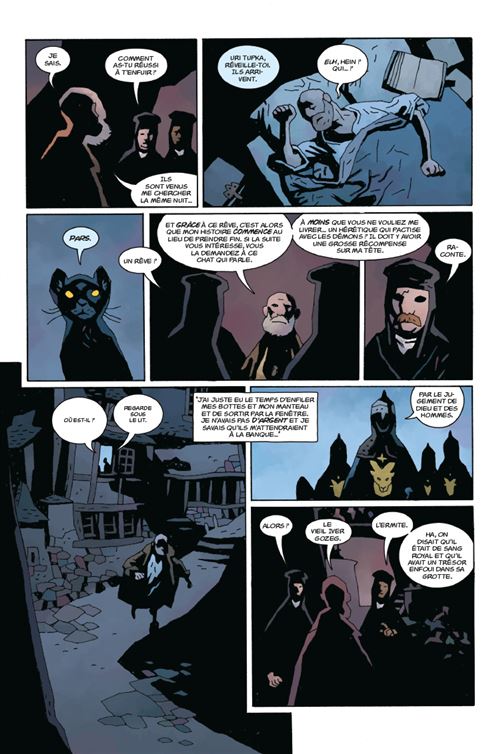 Planche intérieure Uri Tupka et les dieux Mike Mignola Dave Stewart Delcourt