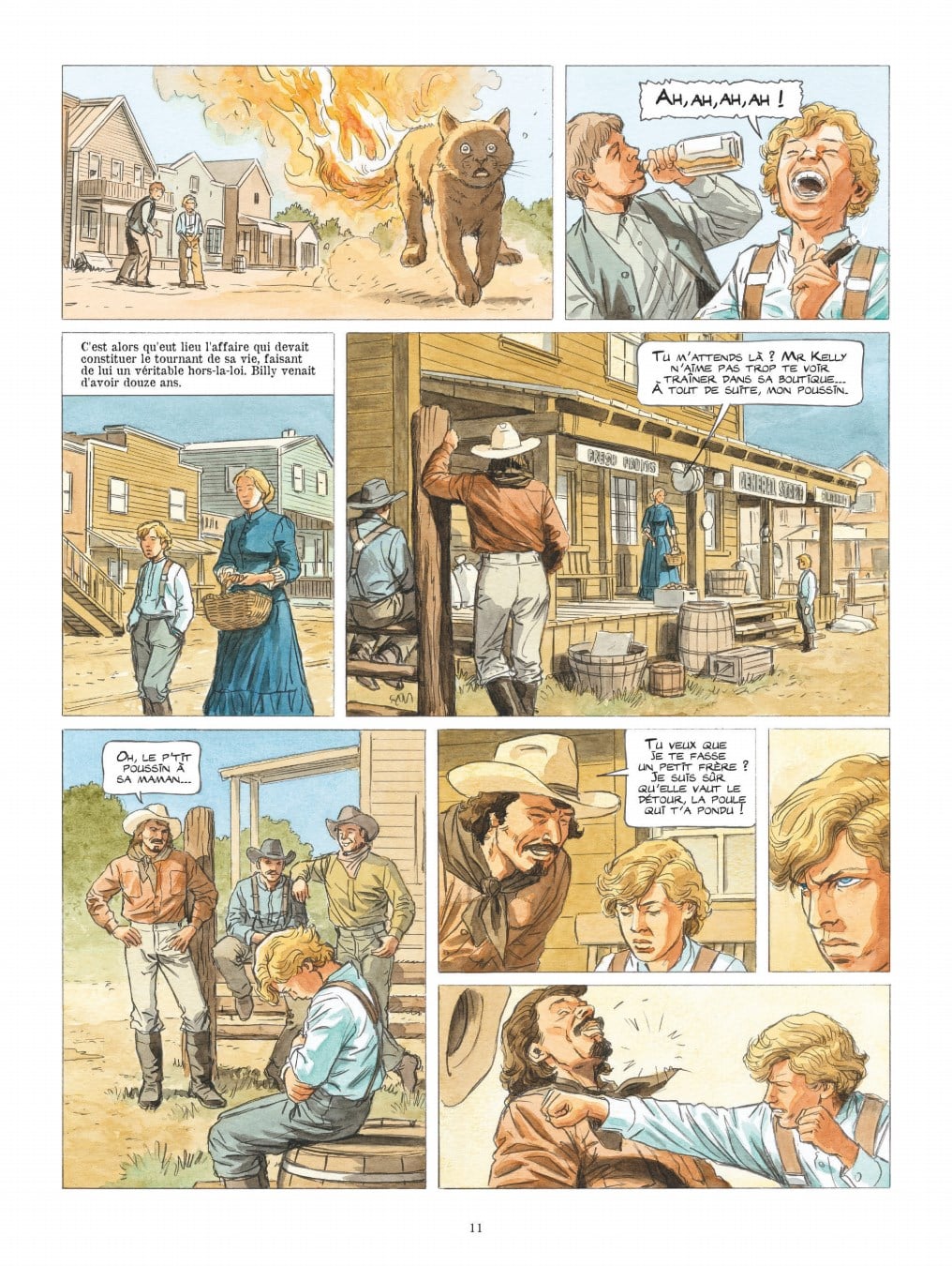 Planche intérieure Sur les traces de Billy the Kid Philippe Aymond Glénat