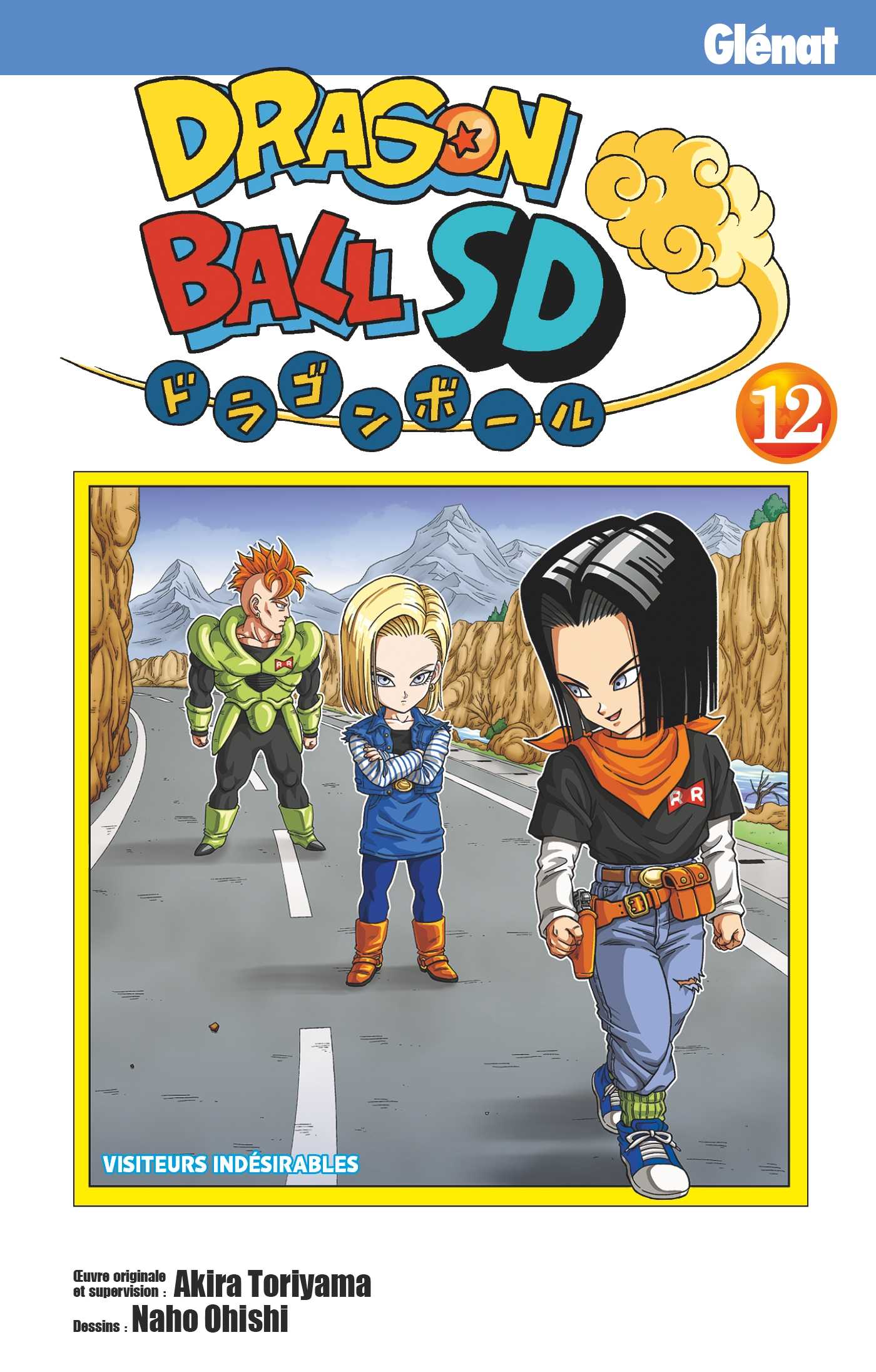 Couverture Dragon Ball SD T12 Akira Toriyama Naho Ohishi Glénat Manga