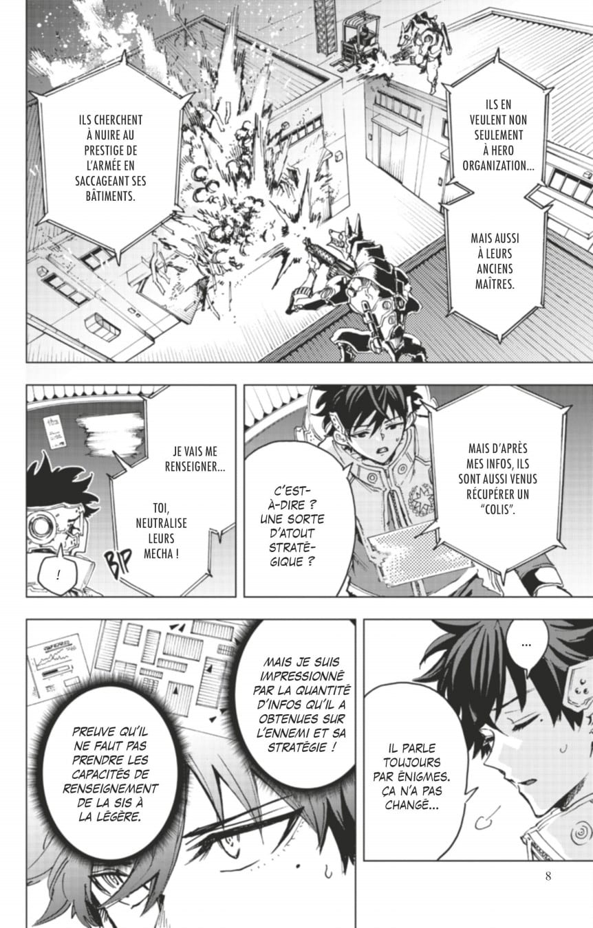 Planche intérieure Hero Organization T3 Saikawa Takahashi Glénat Manga