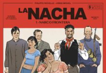 Couverture [BD] La Nacha T1 – La Reine du Crime, de Philippe Richelle & Jorge Miguel (Glénat)